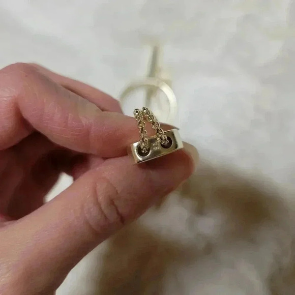 Kendra Scott Gold Tegan Large Necklace Y Adjustable - Picture 4 of 6